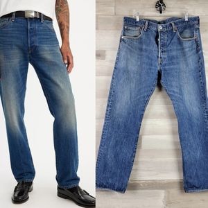 Levis 501 Original Fit Button Fly Jeans Mens Size 38×30